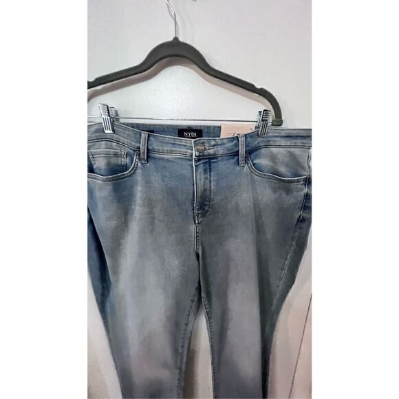 NYDJ NOT YOUR DAUGHTERS JEANS SLIM WATER CONSCIOUS DEMIN SIZE 16 NEW - Picture 4 of 15